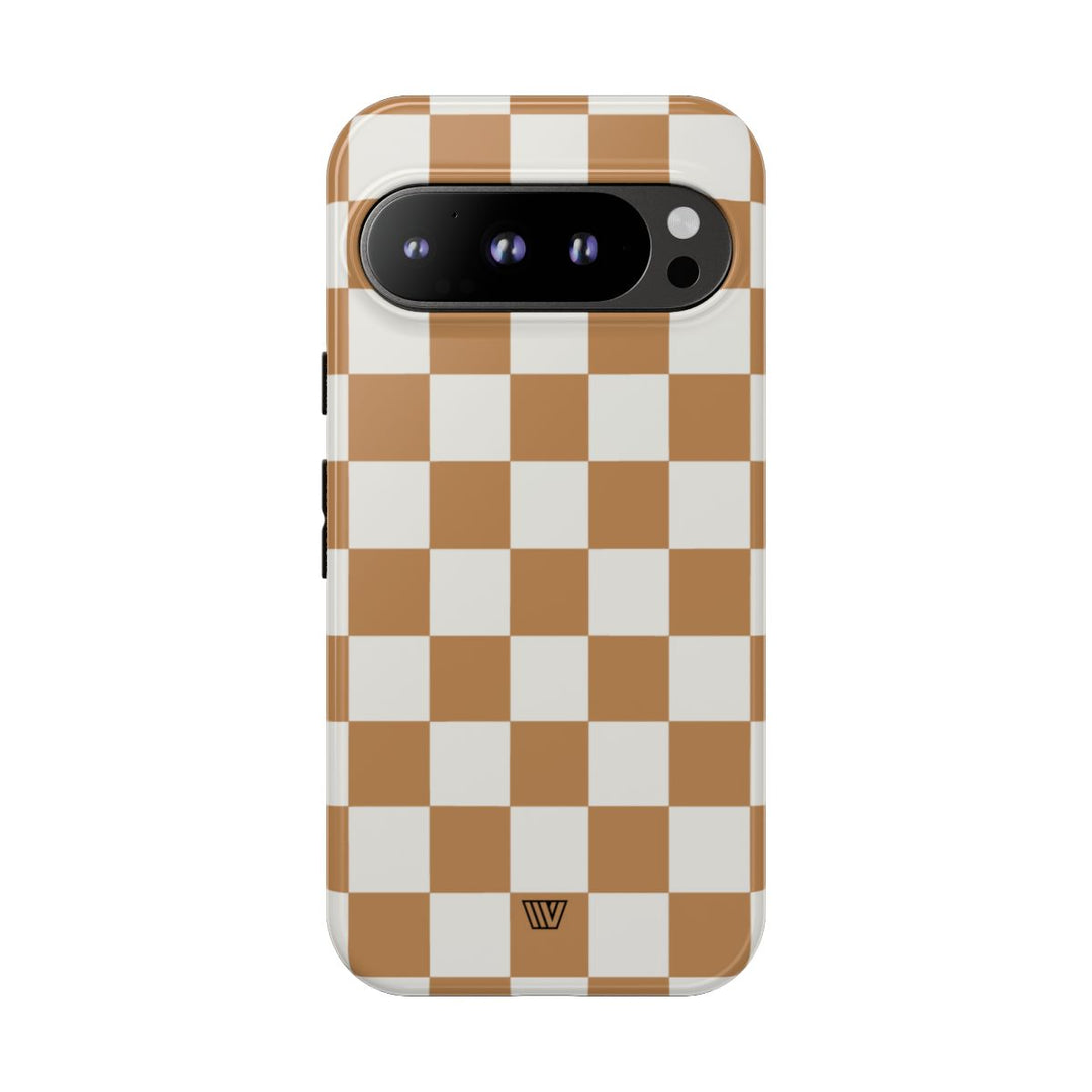 CHESTNUT CHECKERBOARD | Tough Phone Case