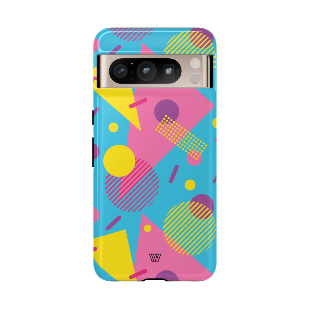 80s / 90s RETRO PATTERN LIGHT BLUE | Tough Phone Case