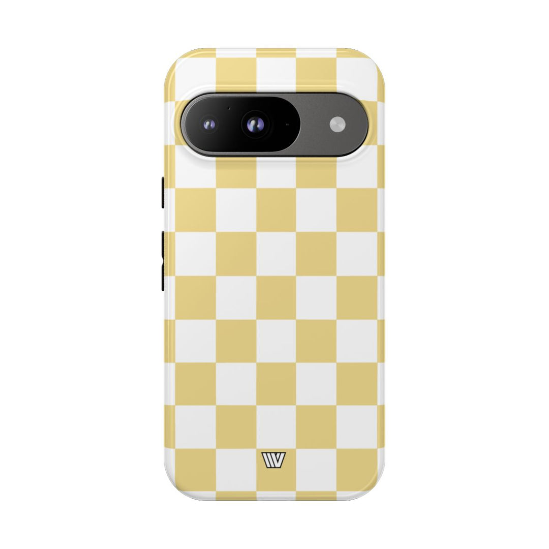 BANANA YELLOW CHECKERBOARD | Tough Phone Case