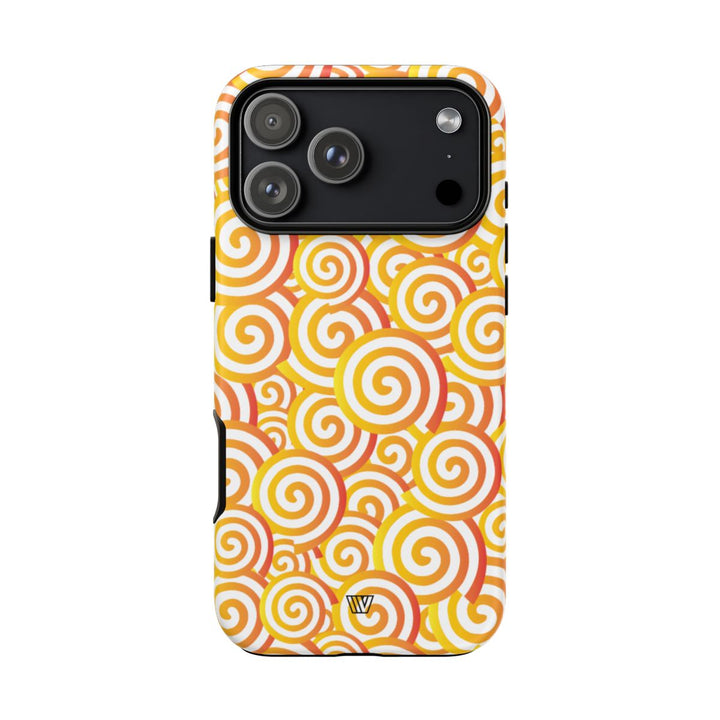 ABSTRACT SPIRAL ORANGE | Tough Phone Case