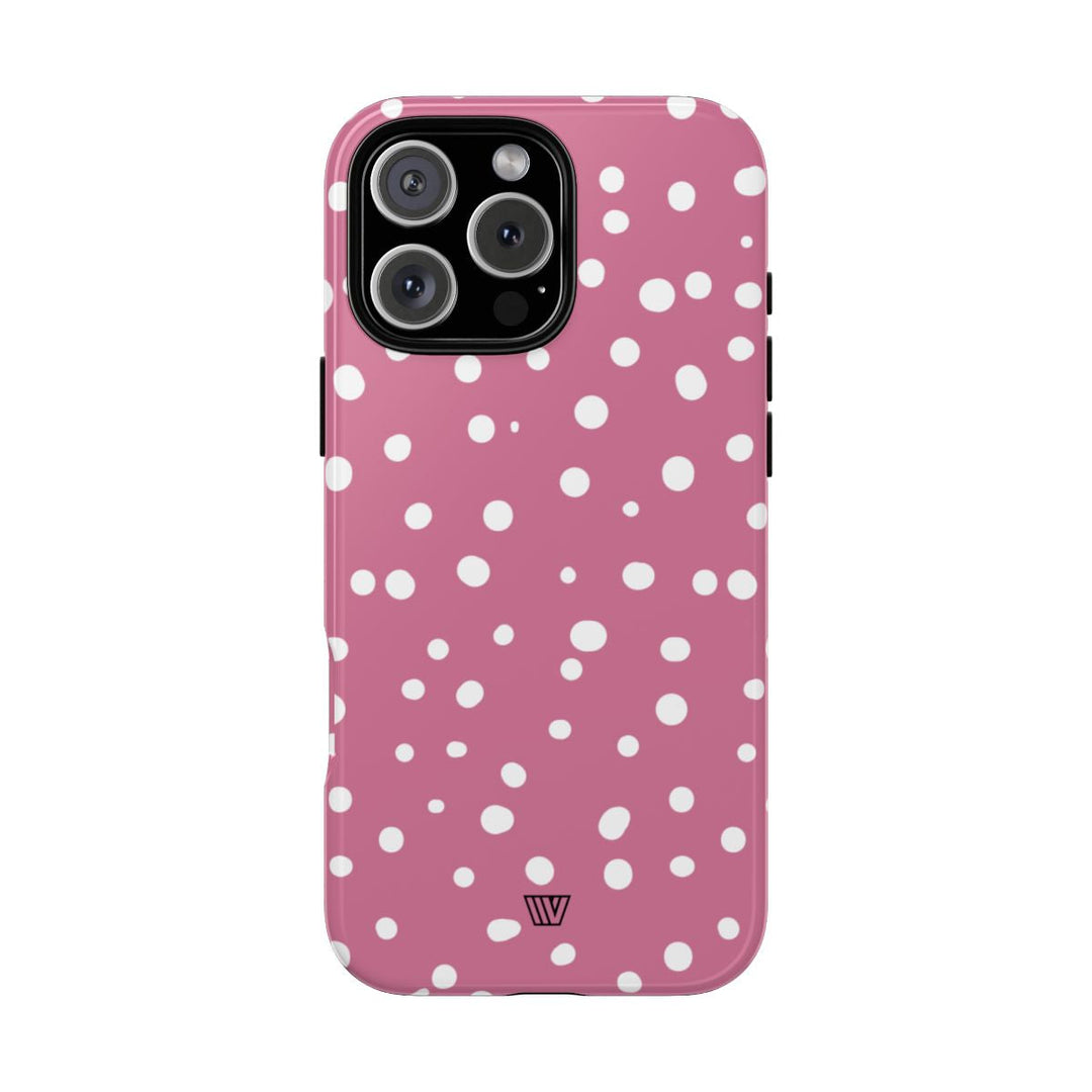 BLUSH RED DOTS | Tough Phone Case