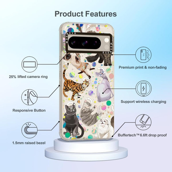 Space Cat Pixel 8 Pro Case - DOKUTRONIX