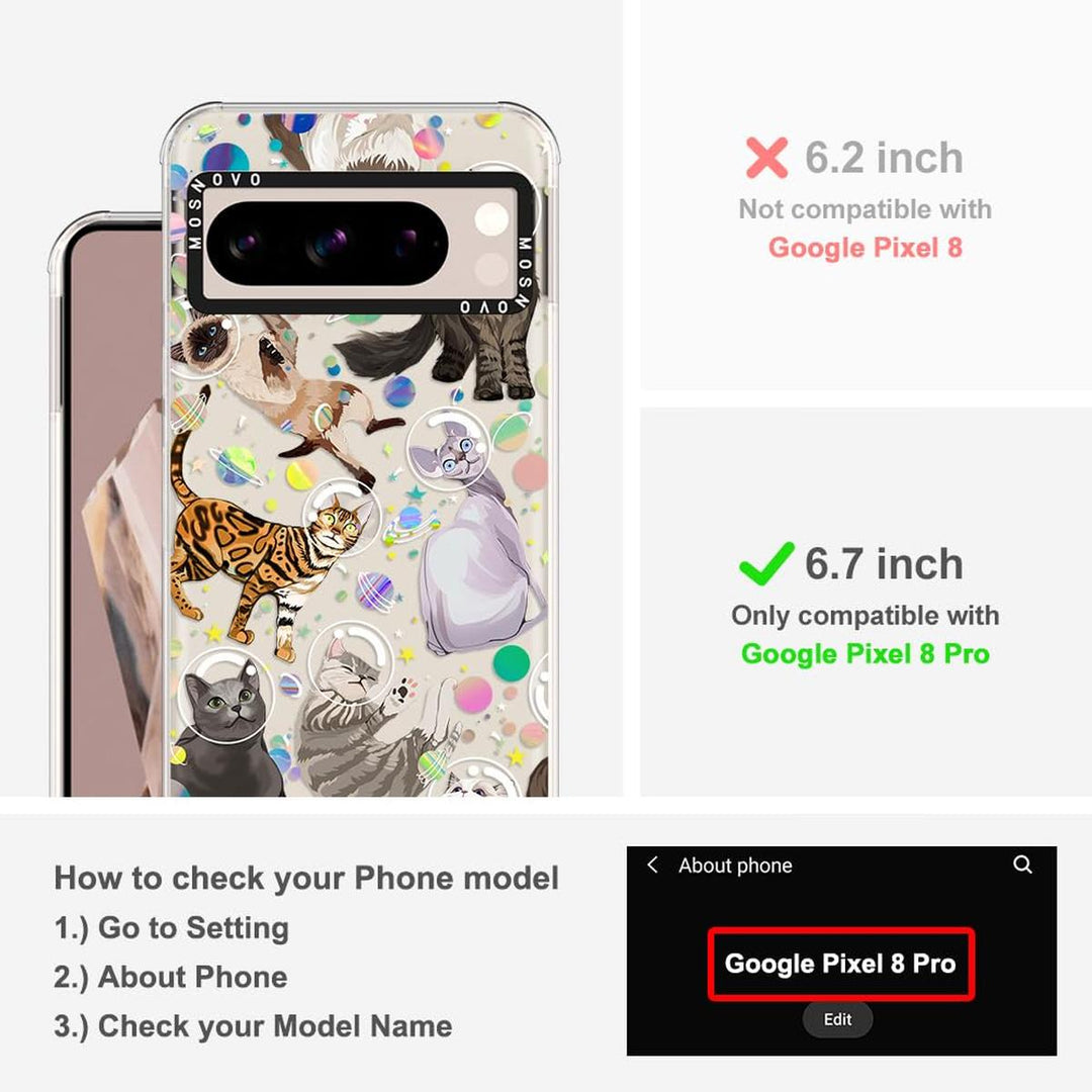 Space Cat Pixel 8 Pro Case - DOKUTRONIX