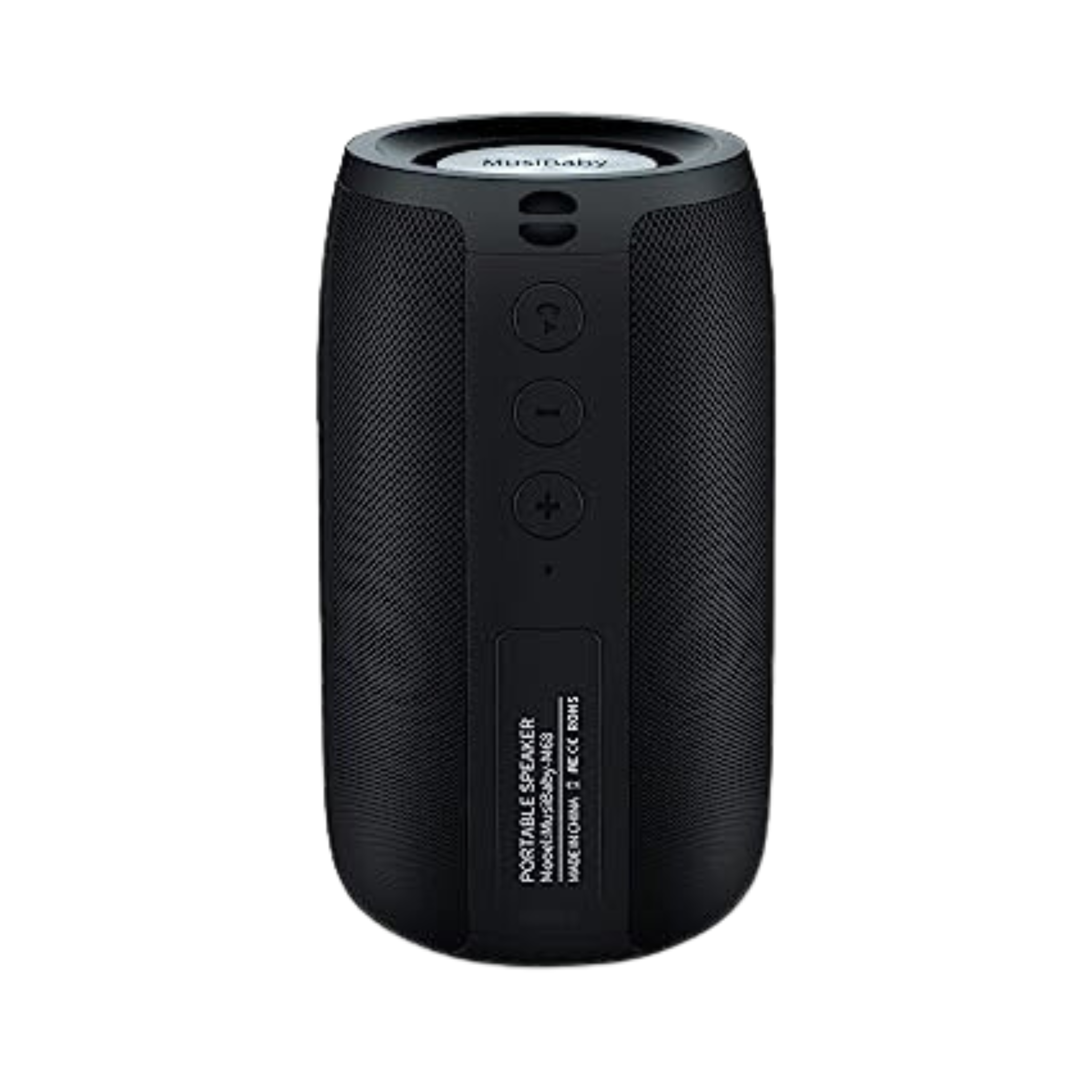 Wireless Bluetooth Speaker - Waterproof, Dual Pairing, Long Playtime - Black