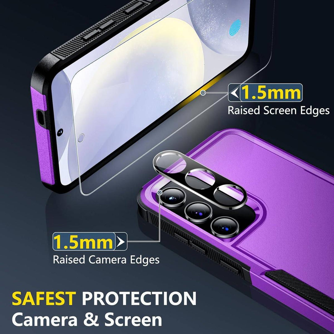 SpiderCase Galaxy S24+ Dark Purple Armor Shell - DOKUTRONIX