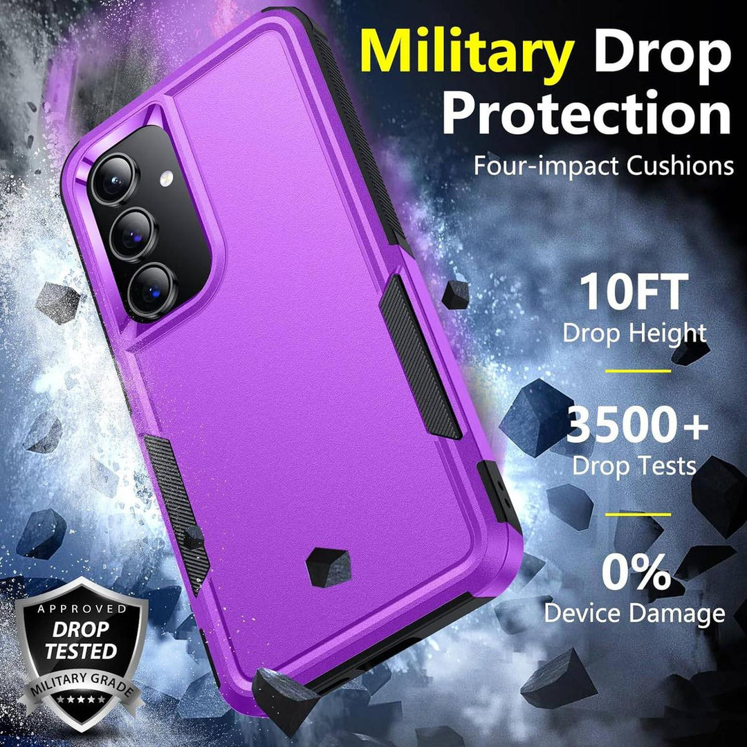 SpiderCase Galaxy S24+ Dark Purple Armor Shell - DOKUTRONIX