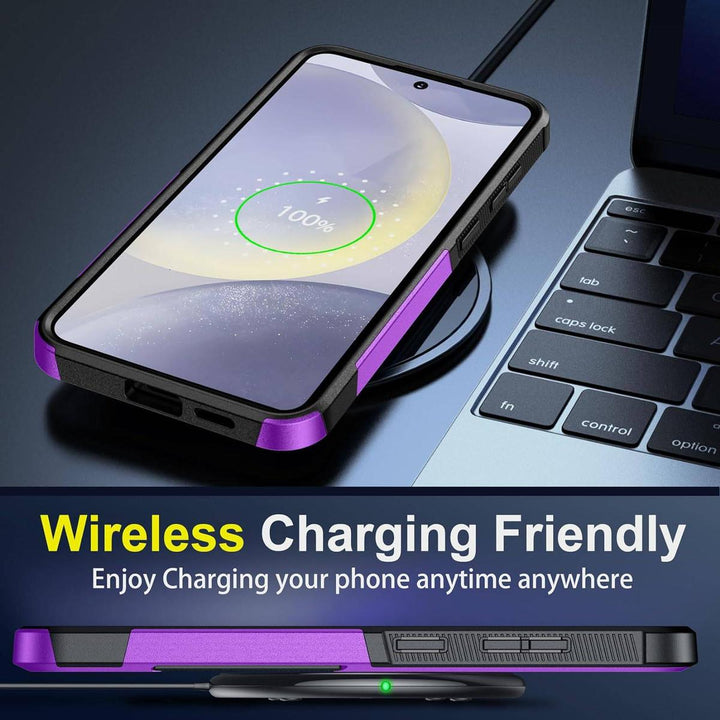 SpiderCase Galaxy S24+ Dark Purple Armor Shell - DOKUTRONIX