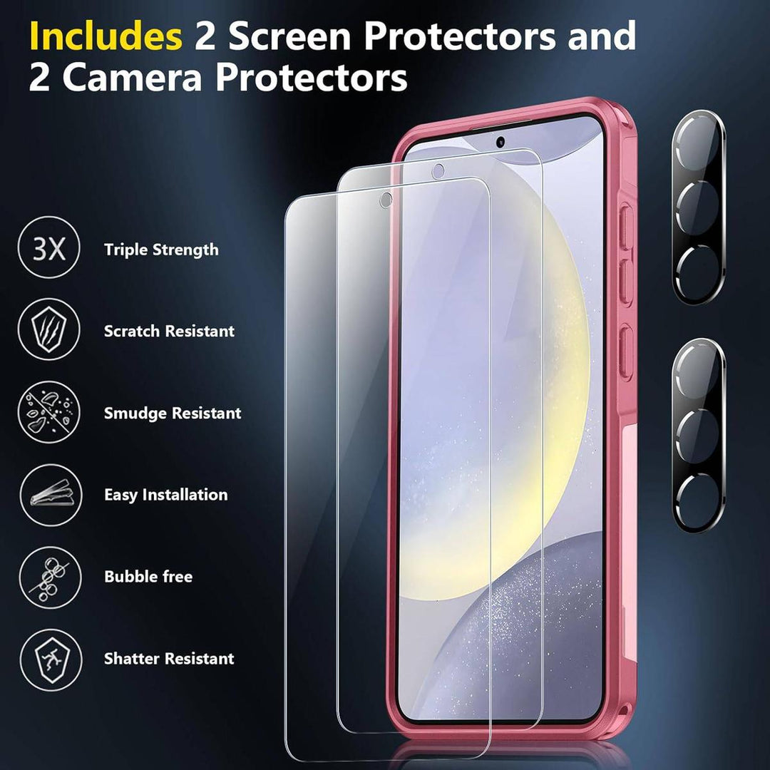 SPIDERCASE Light Pink Galaxy S24 Plus Protection - DOKUTRONIX