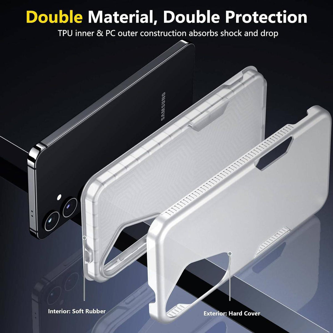 SPIDERCASE Matte Clear Galaxy S24 Plus Cover - DOKUTRONIX