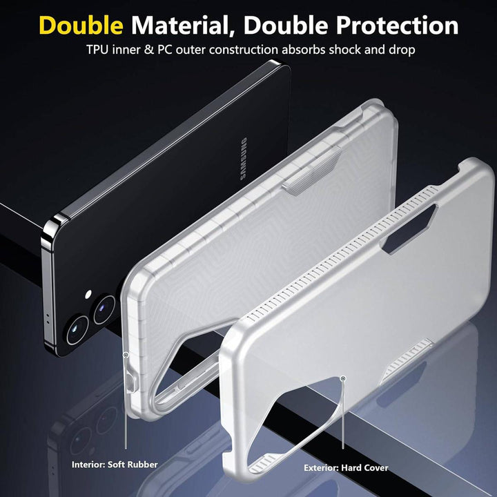 SPIDERCASE Matte Clear Galaxy S24 Plus Cover - DOKUTRONIX