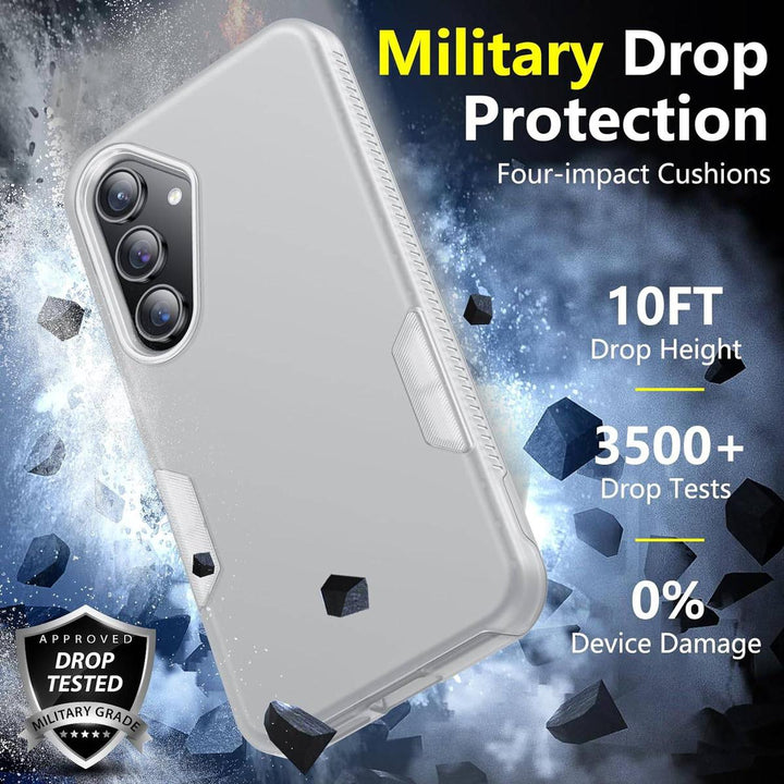 SPIDERCASE Matte Clear Galaxy S24 Plus Cover - DOKUTRONIX