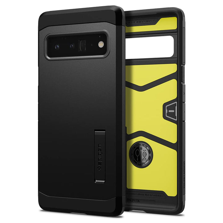 Spigen Pixel 6 Pro Tough Armor Case - Black Defender - DOKUTRONIX