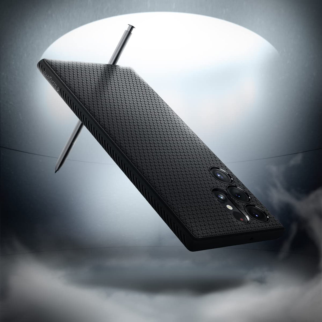 Spigen Galaxy S22 Ultra Liquid Air Case - Matte Black - DOKUTRONIX