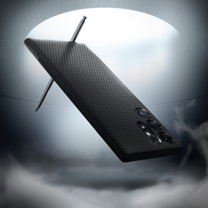 Spigen Galaxy S22 Ultra Liquid Air Case - Matte Black - DOKUTRONIX