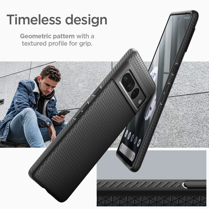 Matte Black Pixel 7 Pro Liquid Air Case - DOKUTRONIX