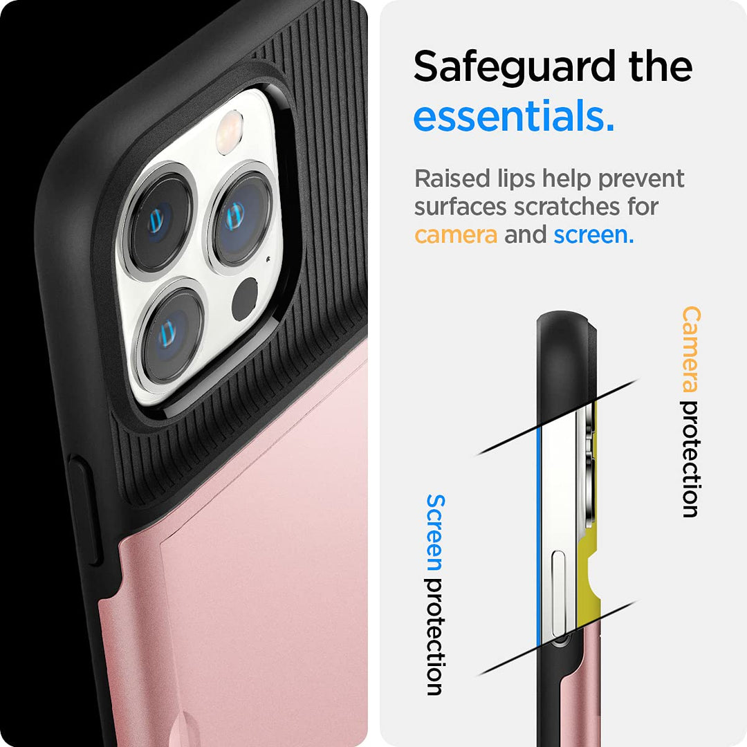 Spigen Rose Gold Slim Armor Case for iPhone 13 Pro - DOKUTRONIX