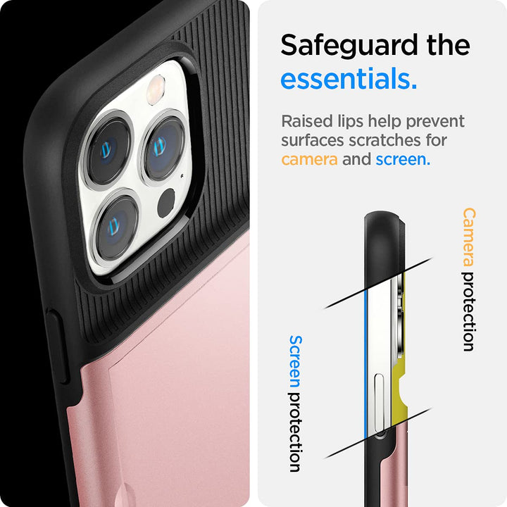 Spigen Rose Gold Slim Armor Case for iPhone 13 Pro - DOKUTRONIX