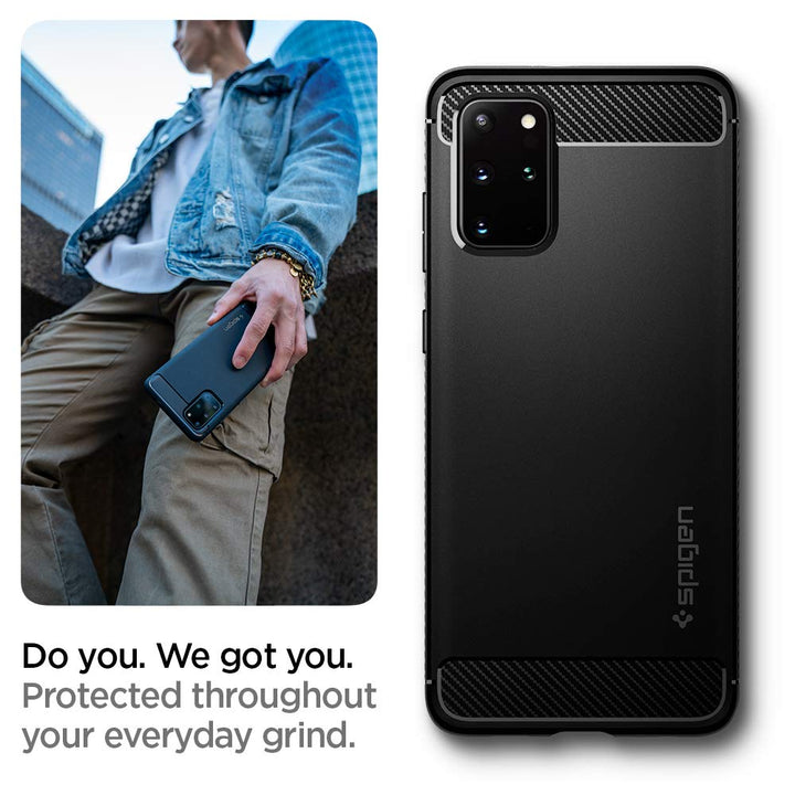 Galaxy Plus Armor Case - Matte Black - DOKUTRONIX
