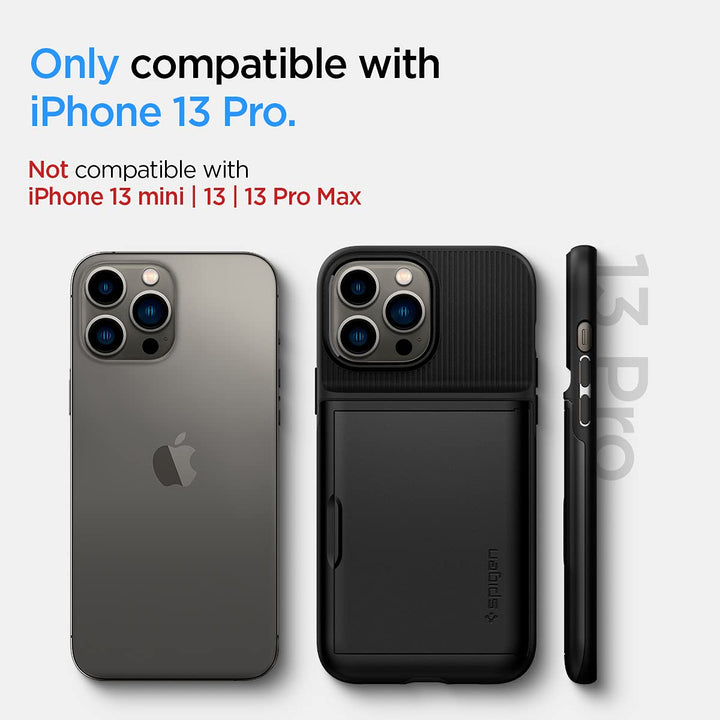 Spigen Slim Armor Case for iPhone 13 Pro - Black - DOKUTRONIX