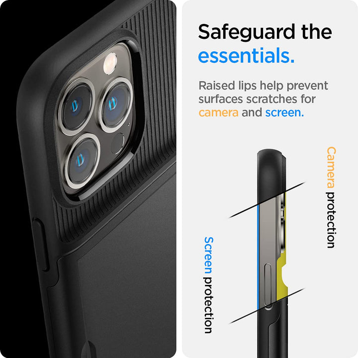 Spigen Slim Armor Case for iPhone 13 Pro - Black - DOKUTRONIX