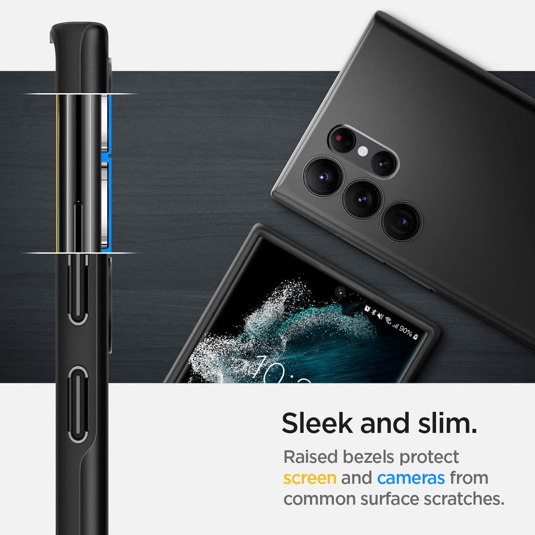 Spigen SlimGuard Case for Galaxy S22 Ultra - Black - DOKUTRONIX