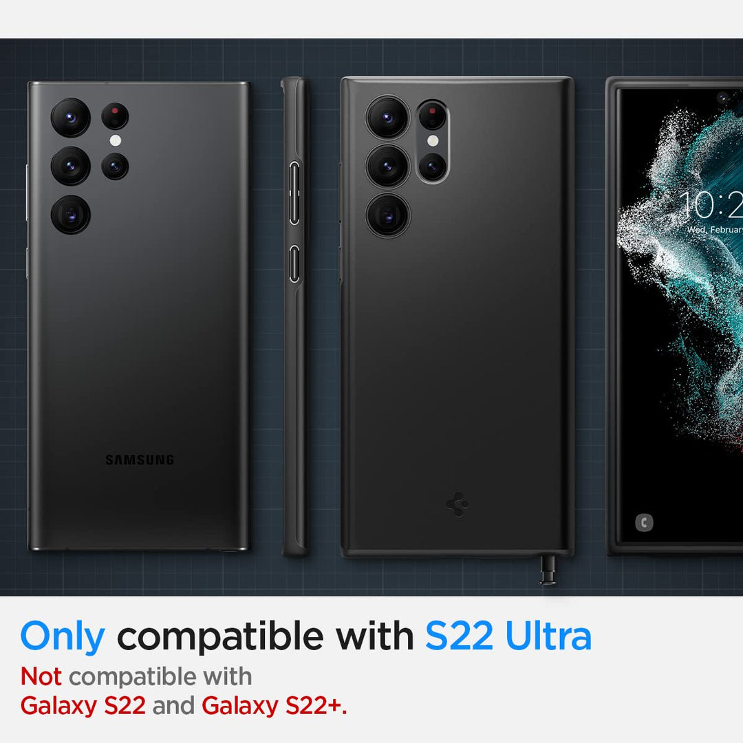 Spigen SlimGuard Case for Galaxy S22 Ultra - Black - DOKUTRONIX