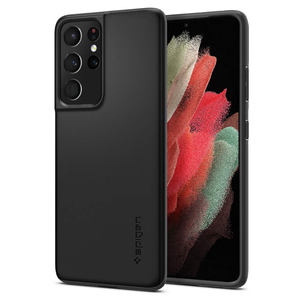 Spigen Ultra Thin Fit Case for Galaxy S21 - Black - DOKUTRONIX