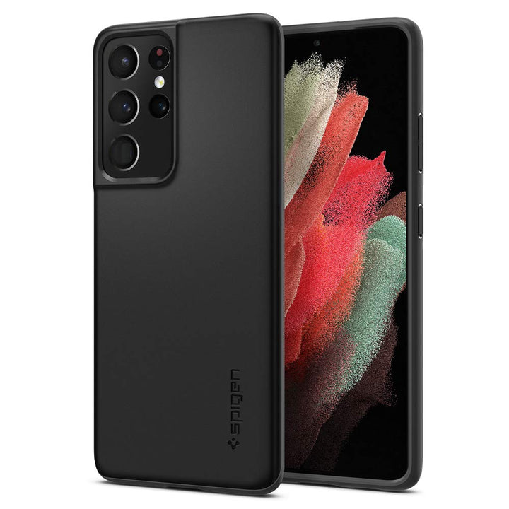 Spigen Ultra Thin Fit Case for Galaxy S21 - Black - DOKUTRONIX