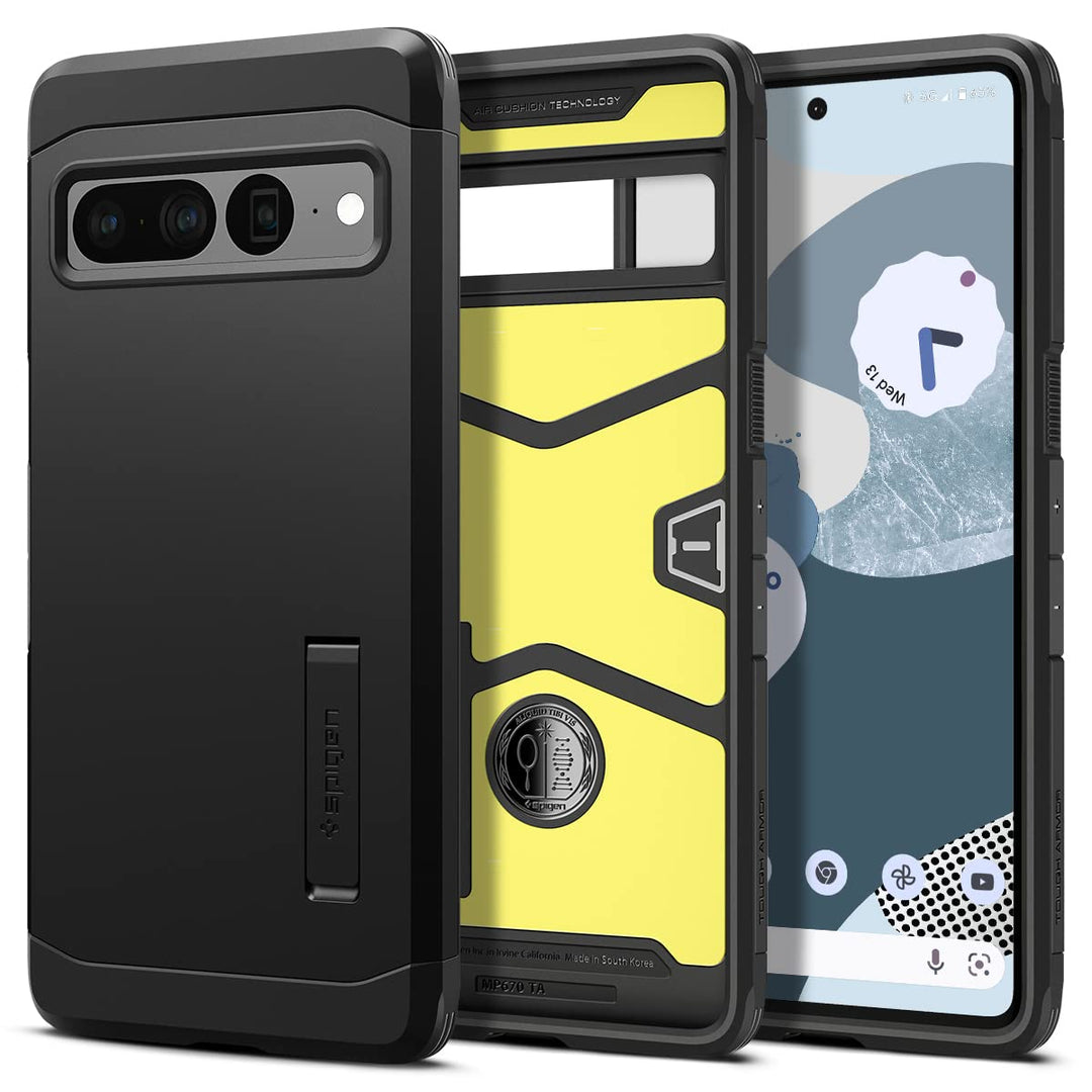 Spigen Tough Armor Case for Pixel 7 Pro - Black - DOKUTRONIX