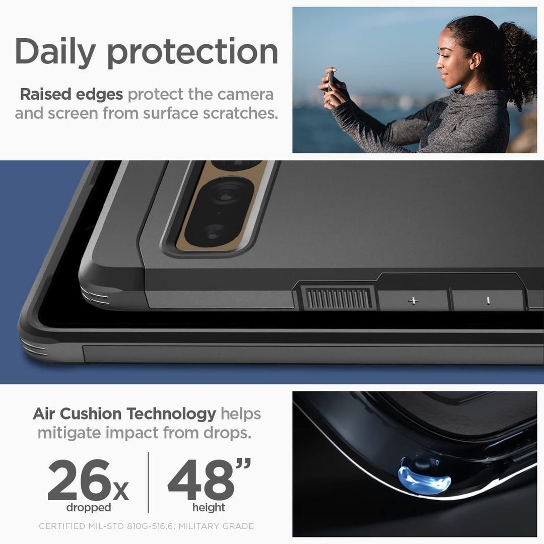 Spigen Tough Armor Case for Pixel 7 Pro - Black - DOKUTRONIX
