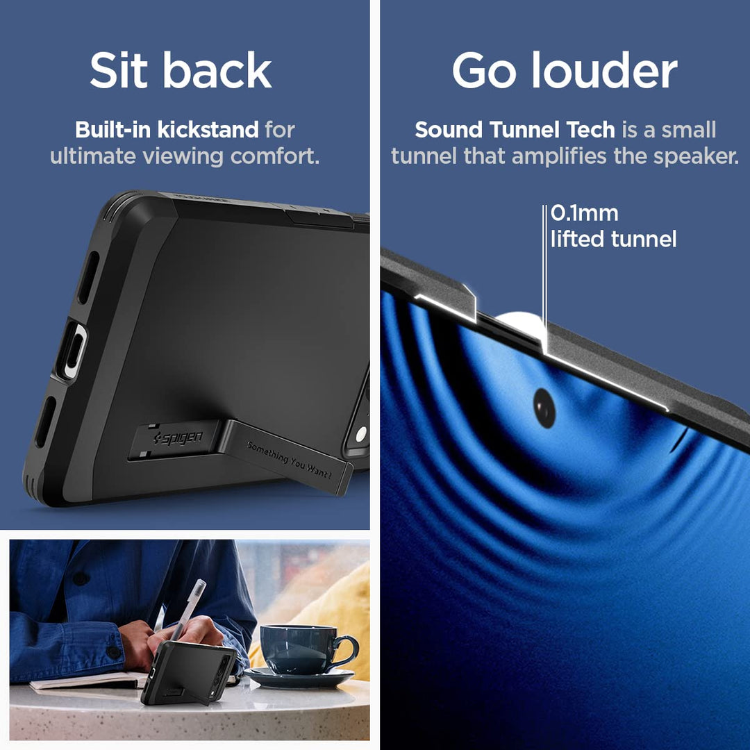Spigen Tough Armor Case for Pixel 7 Pro - Black - DOKUTRONIX
