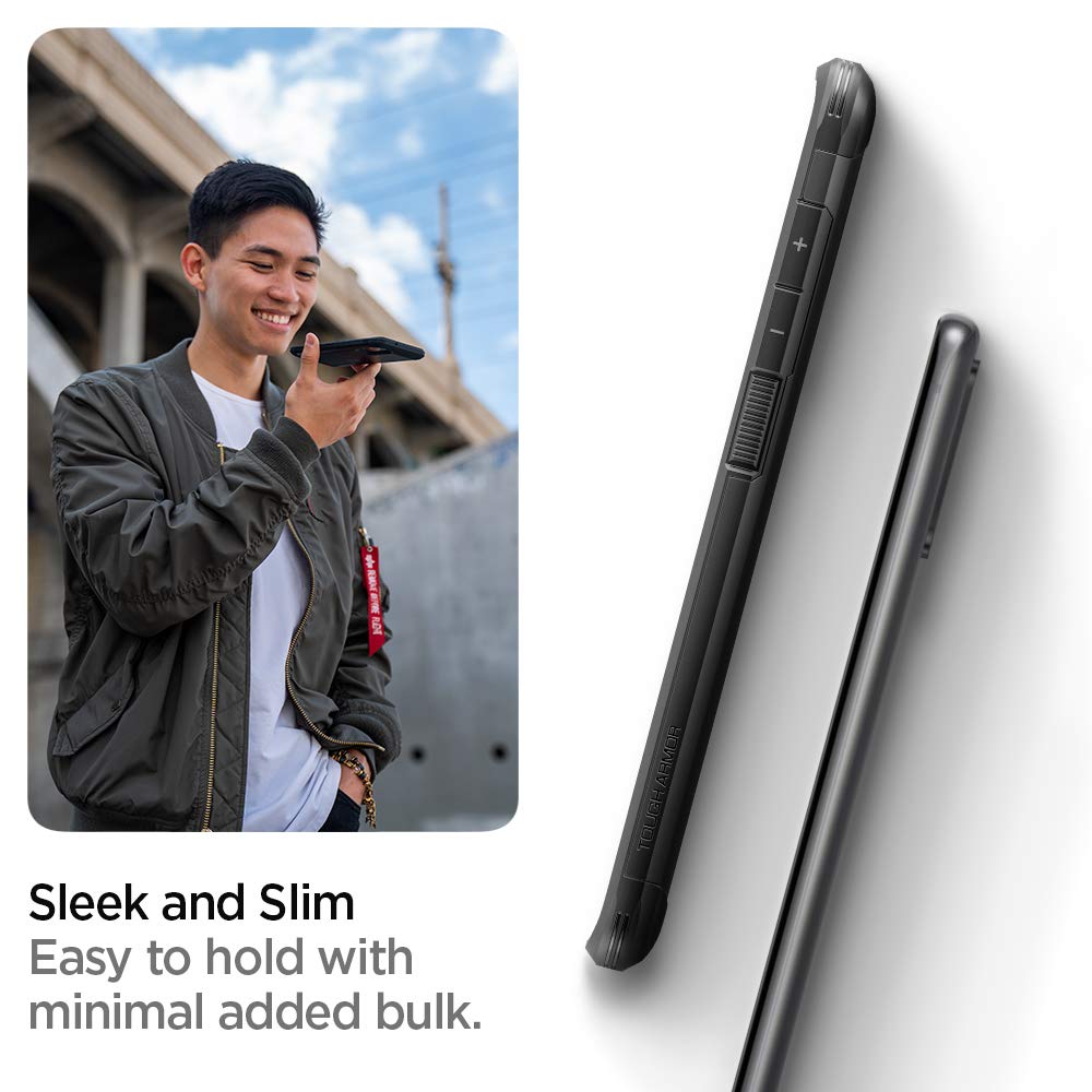 Spigen ToughArmor S20+ Case - Extreme Protection Black - DOKUTRONIX