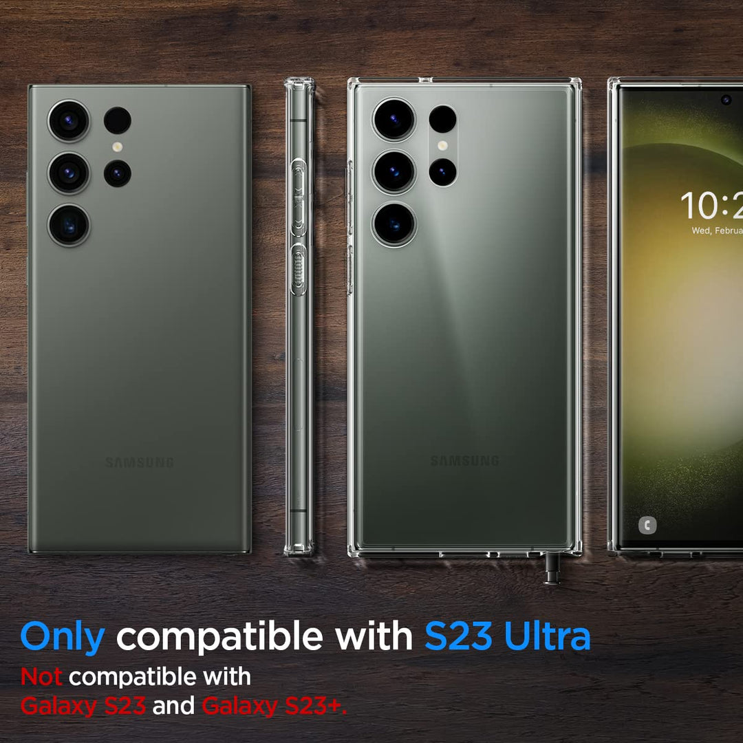 Spigen Ultra Hybrid Crystal Clear Case for S23 Ultra - DOKUTRONIX