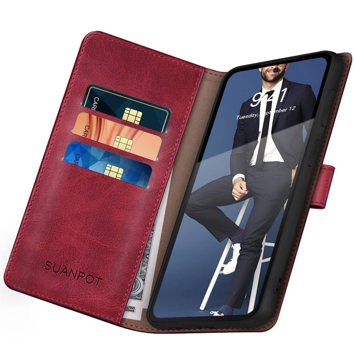 Suanpot RFID Leather Wallet Case for Galaxy S22 - DOKUTRONIX