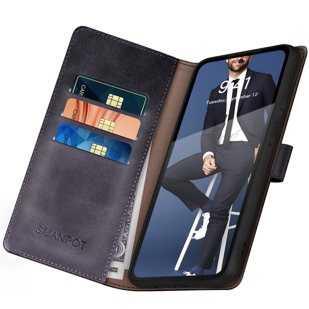 Suanpot RFID Leather Wallet Case for Galaxy S22 - DOKUTRONIX