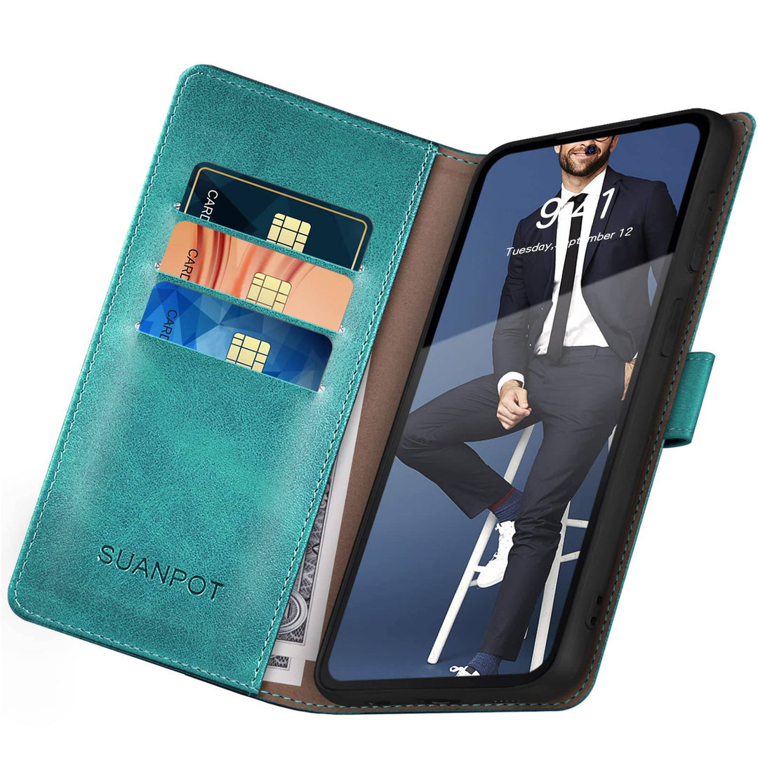 Suanpot RFID Leather Wallet Case for Galaxy S22 - DOKUTRONIX