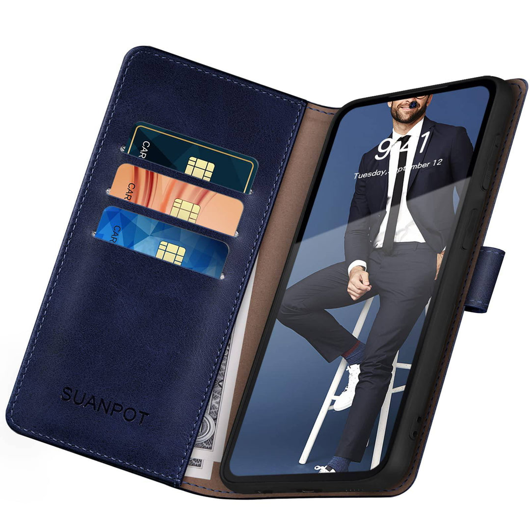 Suanpot RFID Leather Wallet Case for Galaxy S22 - DOKUTRONIX
