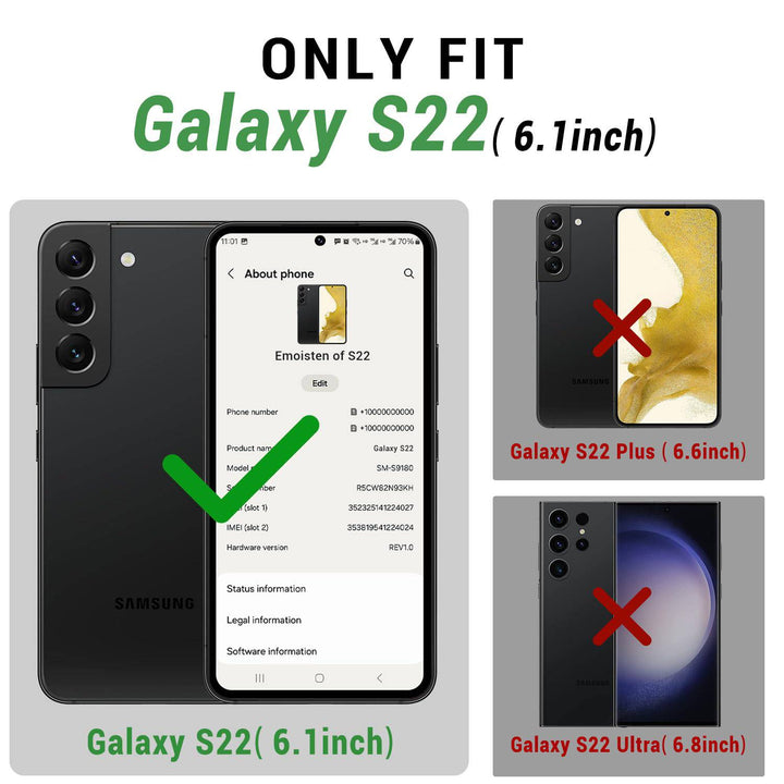 Suanpot RFID Leather Wallet Case for Galaxy S22 - DOKUTRONIX