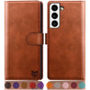 Suanpot RFID Leather Wallet Case for Galaxy S22