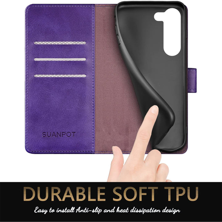 GalaxySafe S23Plus Wallet Case: RFID Credit Card Holder - DOKUTRONIX
