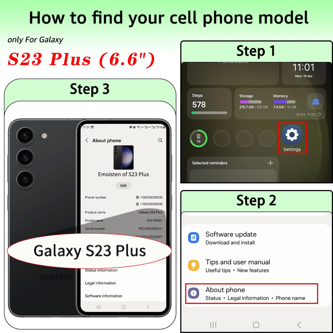 GalaxySafe S23Plus Wallet Case: RFID Credit Card Holder - DOKUTRONIX