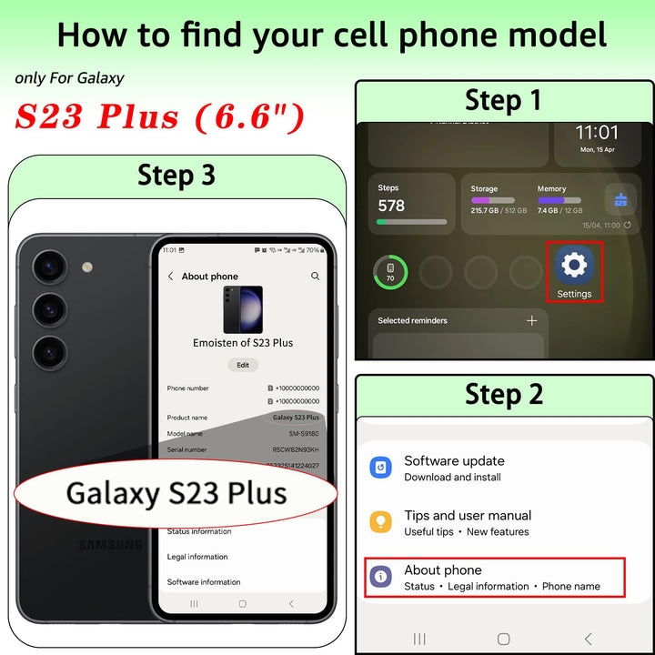 GalaxySafe S23Plus Wallet Case: RFID Credit Card Holder - DOKUTRONIX