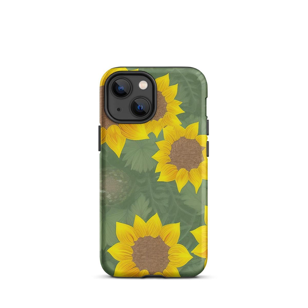 Sunflower Heart iPhone Tough Case - DOKUTRONIX