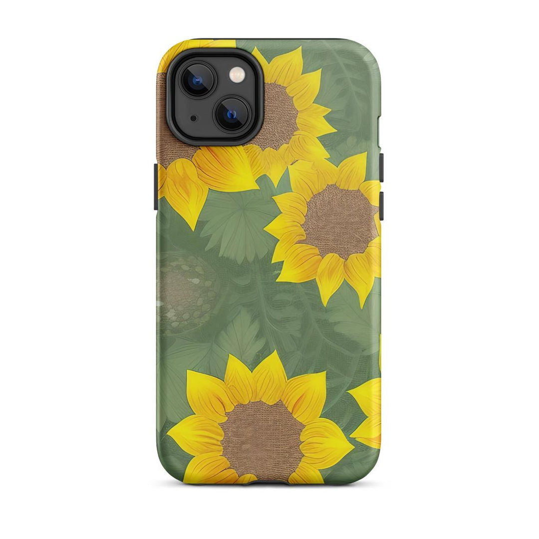 Sunflower Heart iPhone Tough Case - DOKUTRONIX