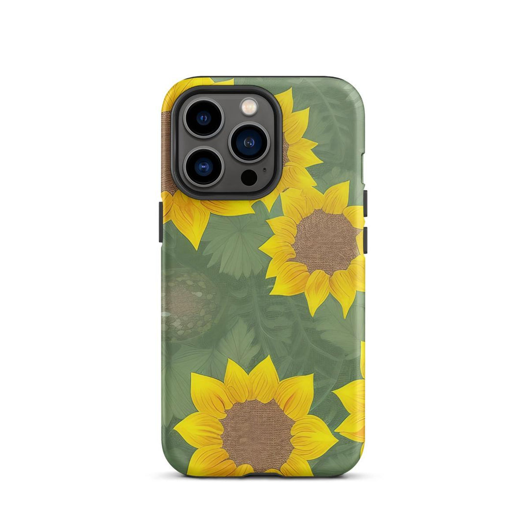 Sunflower Heart iPhone Tough Case - DOKUTRONIX