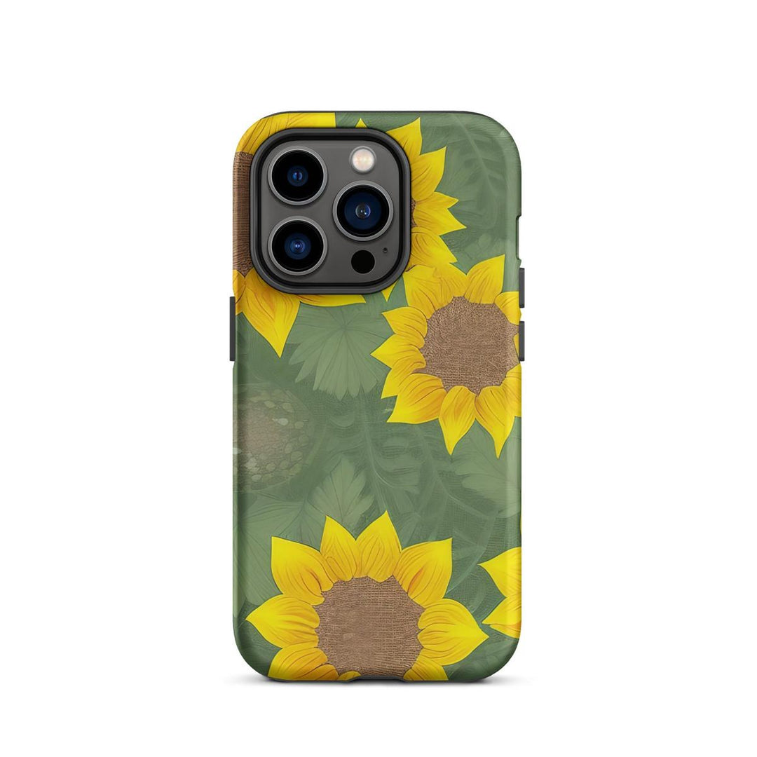 Sunflower Heart iPhone Tough Case - DOKUTRONIX