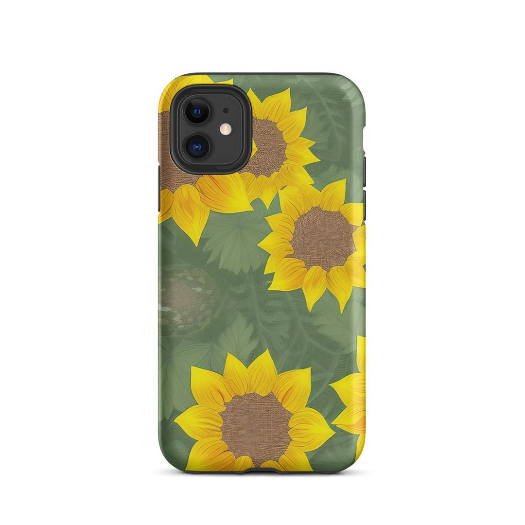 Sunflower Heart iPhone Tough Case - DOKUTRONIX