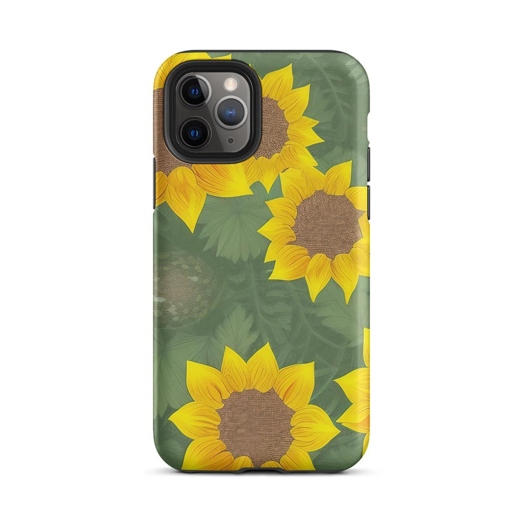 Sunflower Heart iPhone Tough Case - DOKUTRONIX
