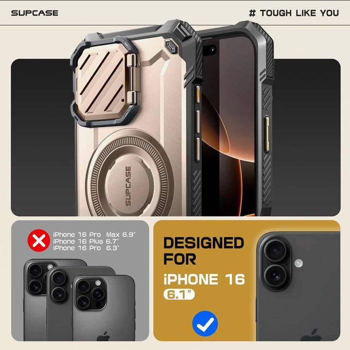 SUPCASE iPhone 16 Pro Rugged Kickstand Case - DOKUTRONIX