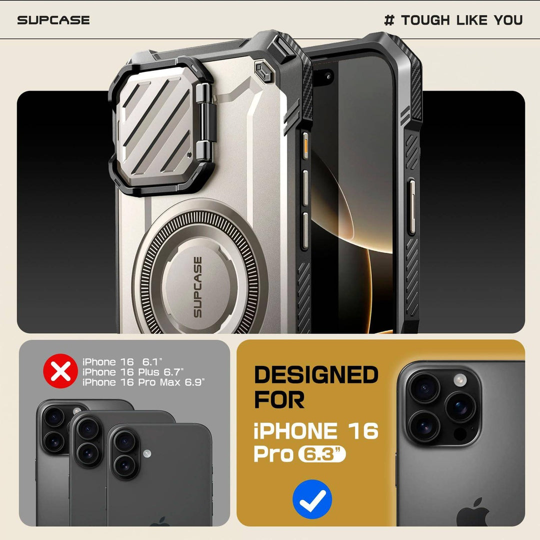 SUPCASE iPhone 16 Pro Rugged Kickstand Case - DOKUTRONIX